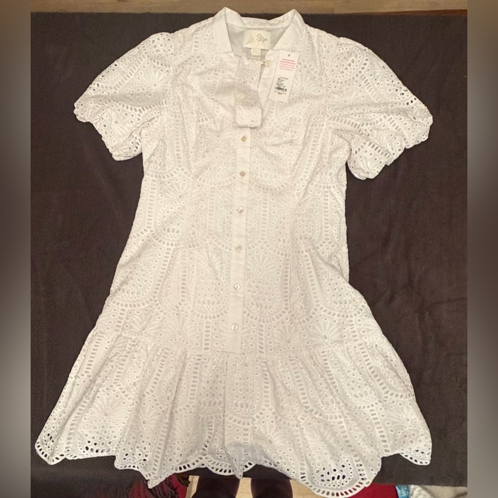 Lilly Pulitzer White Eyelet Mini Dress - Picture 10 of 11